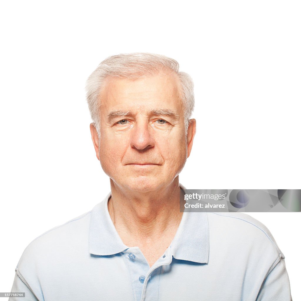 Studio Portrait of a Senior Man