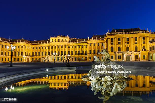 schönbrunn palace, vienna - wien schönbrunn stockfoto's en -beelden