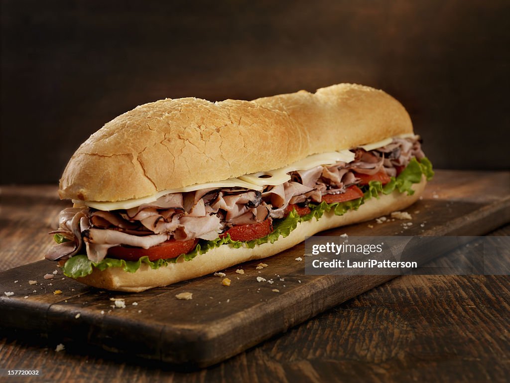 Foot Long Roast Beef and Cheese Sub