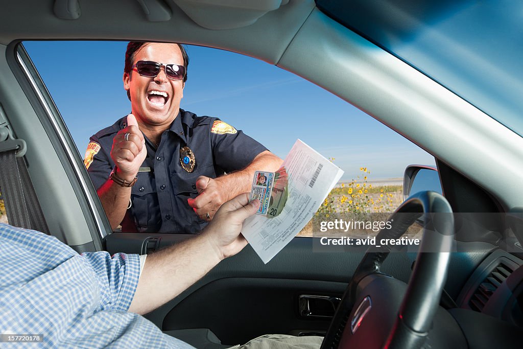 Motorist Bribing Traffic Police Officer