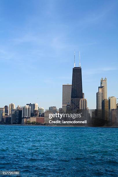 chicago - bright chicago city lights stock pictures, royalty-free photos & images