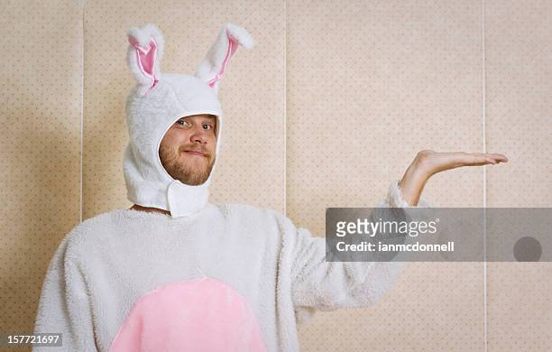 product bunny - easter bunny man stockfoto's en -beelden