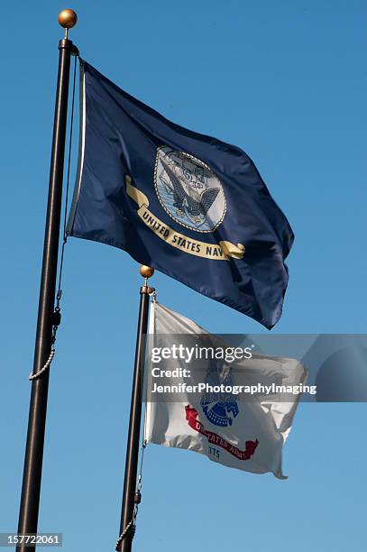 militär flags - navy stock-fotos und bilder