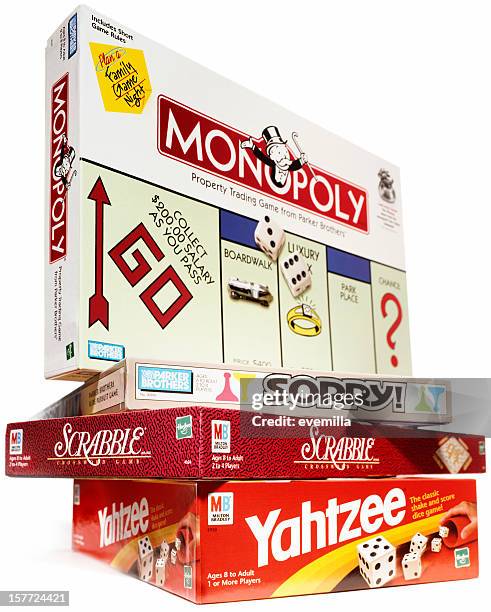 brettspiele - monopoly board game stock-fotos und bilder