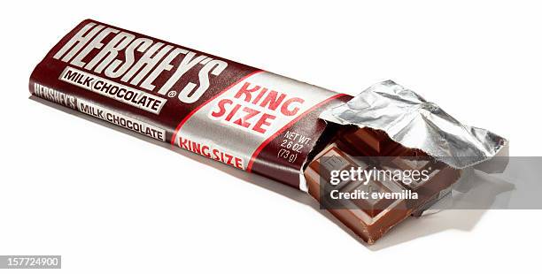 hershey's chocolate bar - hershey chocolate bar stock pictures, royalty-free photos & images