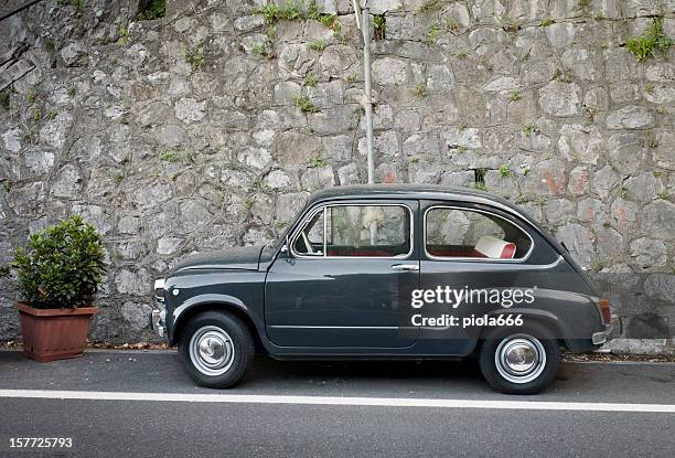 fiat  600 vintage classic car - fiat bildbanksfoton och bilder