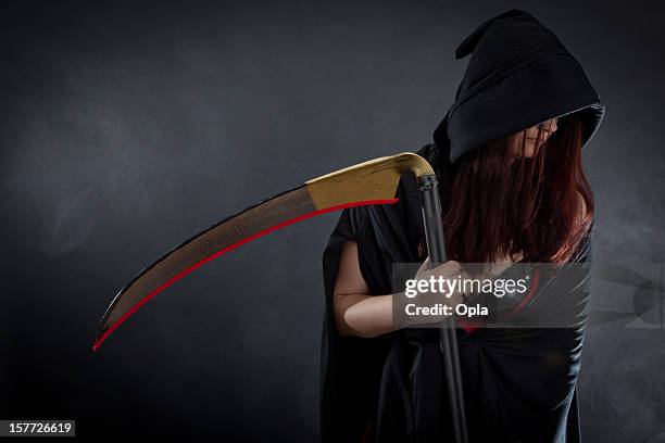 mrs death - grim reaper stock pictures, royalty-free photos & images