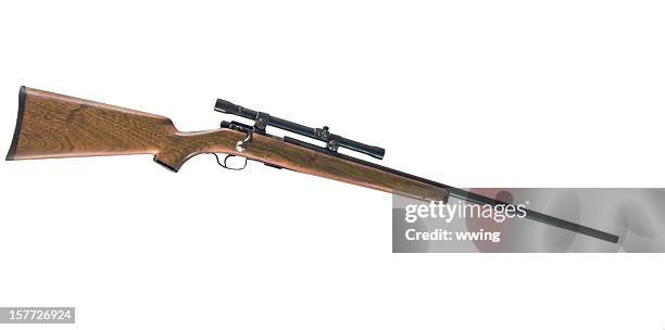 rifle com traçado de recorte - espingarda imagens e fotografias de stock