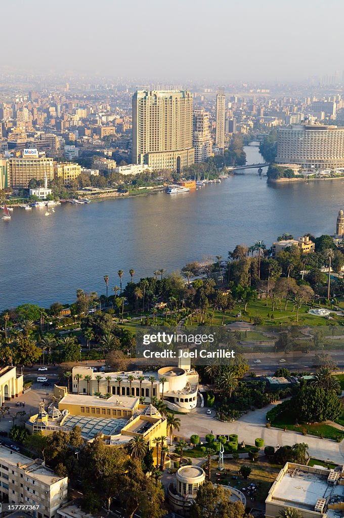 El Cairo y vista al río Nilo