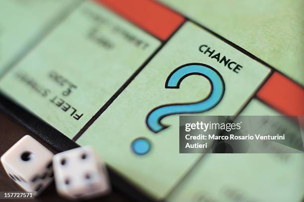 monopoly chance-question mark, concept - chance photos et images de collection