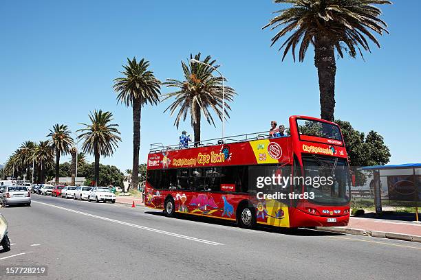 autobus turistico di città del capo - sudafrica foto e immagini stock