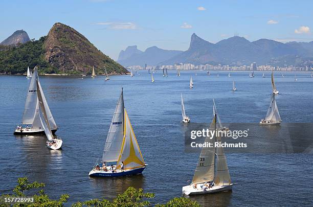 sailing in rio de janeiro - niteroi stock pictures, royalty-free photos & images