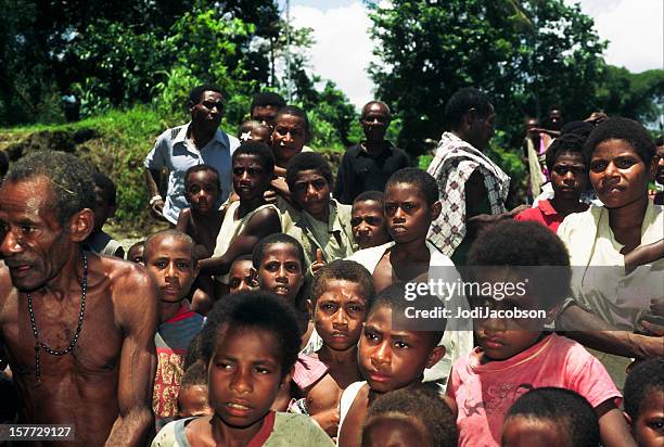 papua new guinea village people - papua new guinea women stock pictures, royalty-free photos & images