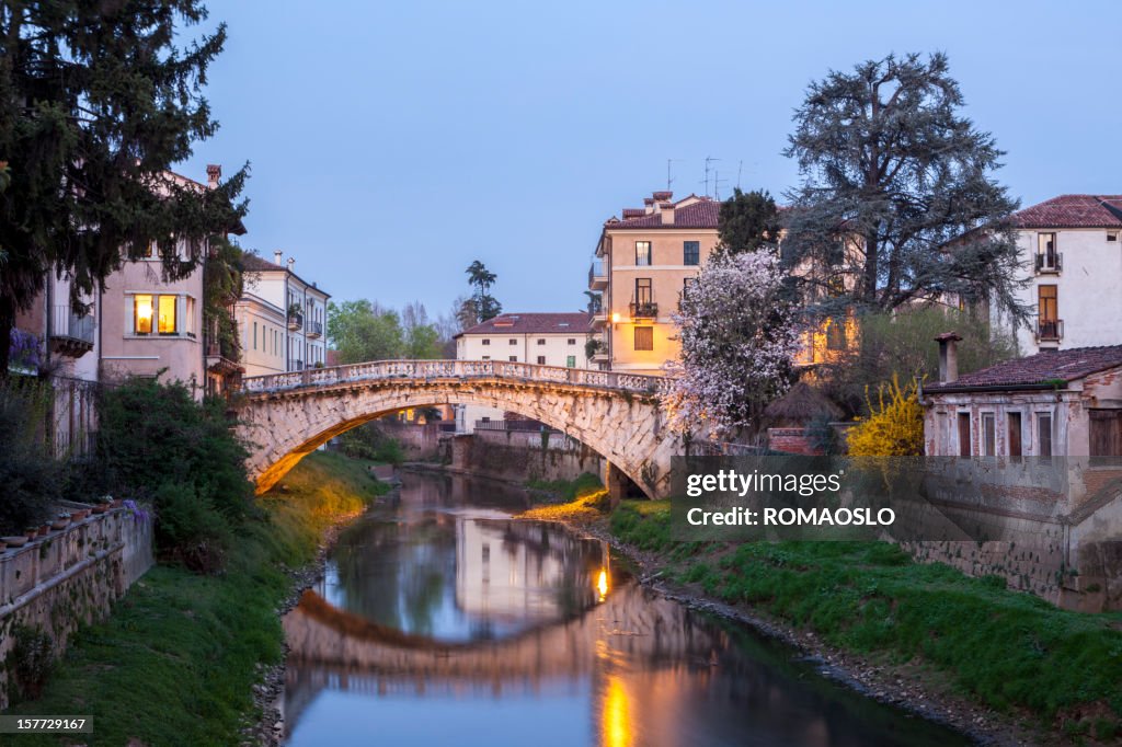 Ponte di San Michele a Vicenza, Veneto, Italia