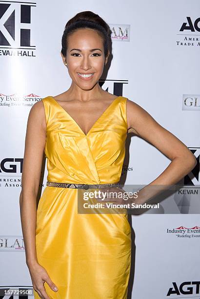 Actress Marisa Quinn attends fashion designer Kevan Hall's Spring 2013 Collection on December 5, 2012 in Los Angeles, California.