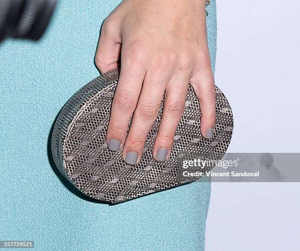 Actress Annika Marks attends fashion designer Kevan Hall's Spring 2013 Collection on December 5, 2012 in Los Angeles, California.