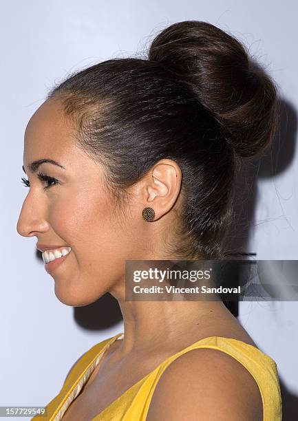Actress Marisa Quinn attends fashion designer Kevan Hall's Spring 2013 Collection on December 5, 2012 in Los Angeles, California.
