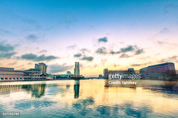 panorama of downtown tampa - tampa florida stock pictures, royalty-free photos & images