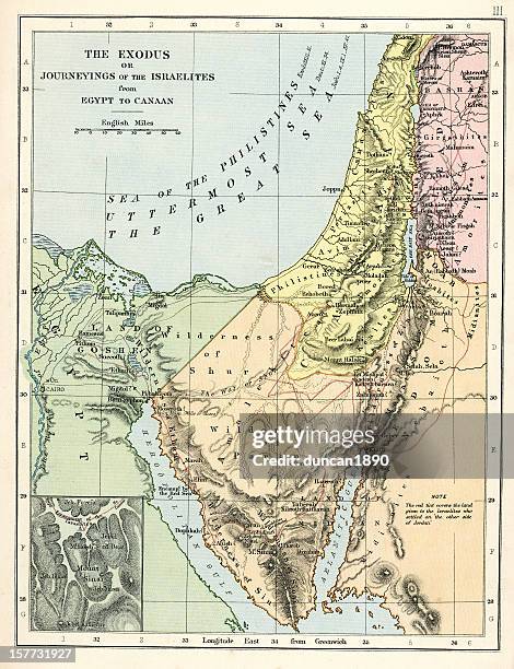 ilustraciones, imágenes clip art, dibujos animados e iconos de stock de mapa antiguo testamento - palestina histórica