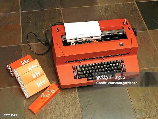 ibm selectric typewriter - ibm selectric stock pictures, royalty-free photos & images