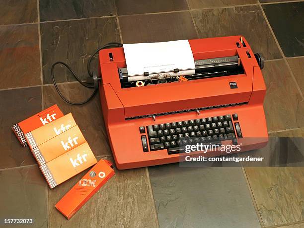 ibm selectric typewriter - ibm corporation stock pictures, royalty-free photos & images