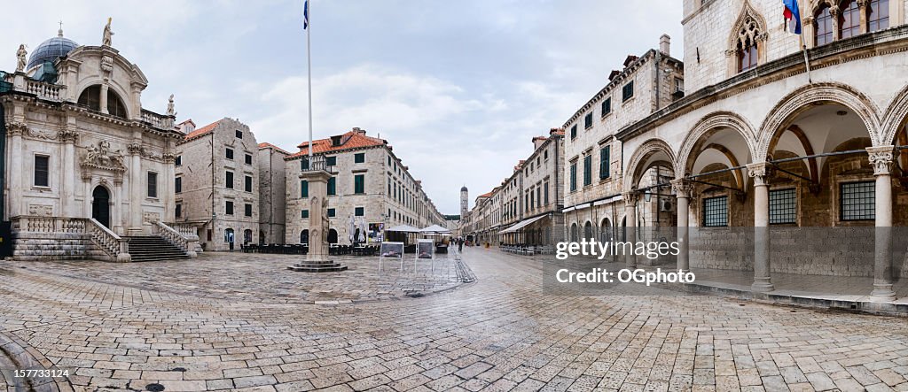 Main street in the old town of Dubrovnik, Croatia