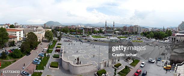 kayseri city square panoramic - kayseri stock pictures, royalty-free photos & images