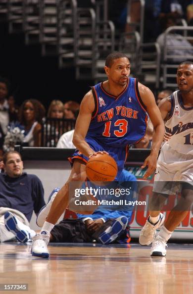 Mark Jackson Racing Mark Jackson of the New York Knicks drives in against Chris Whitney ...