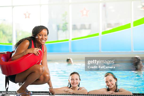 swimming lessons - lifesaver bildbanksfoton och bilder