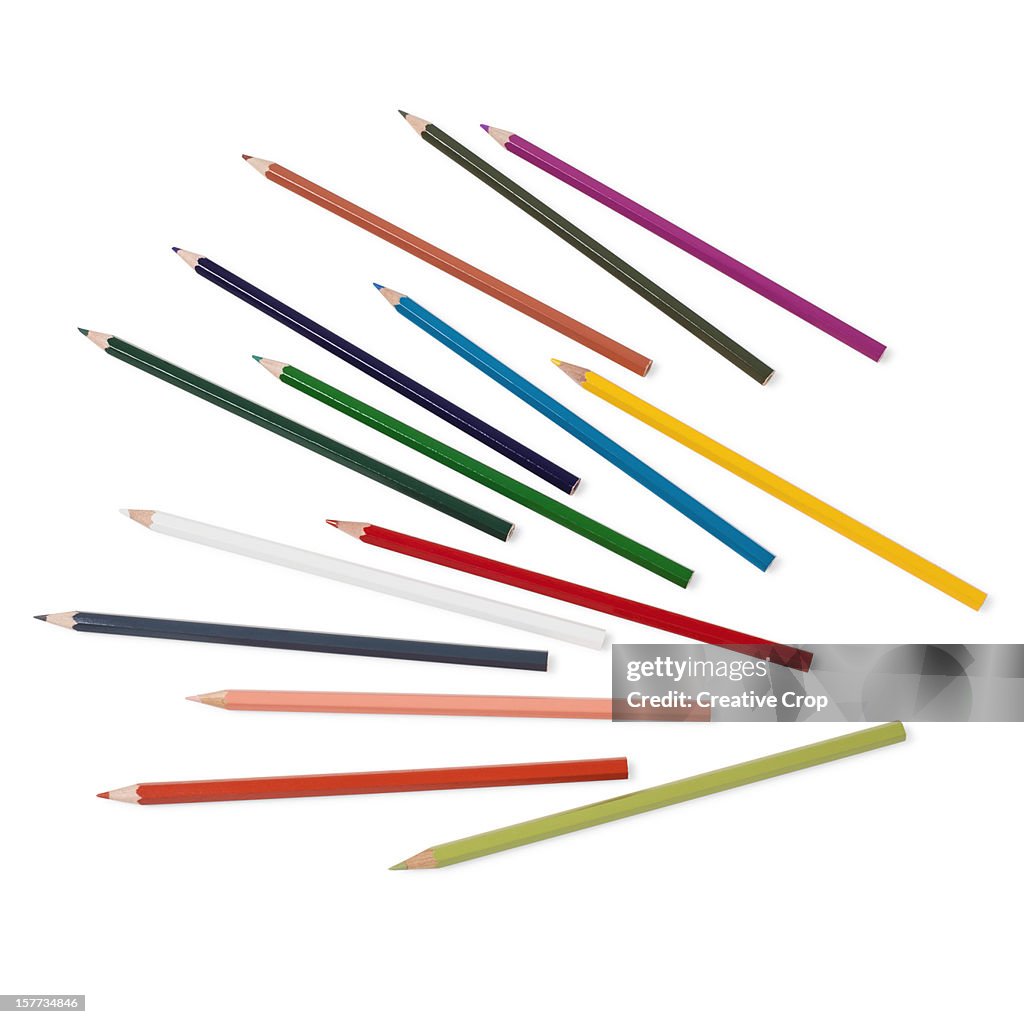 Selection of coloured pencils