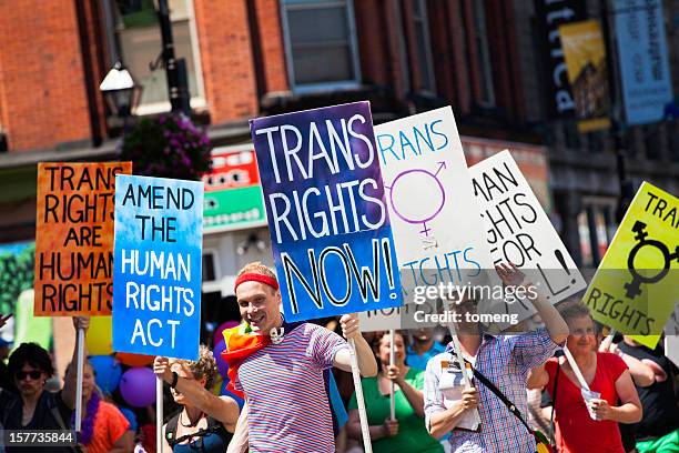 pride parade - transgender stock pictures, royalty-free photos & images