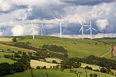 Taff Ely Wind Farm in Wales, UK