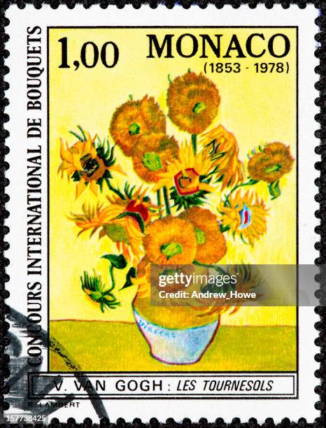 sunflowers by van gogh - vincent van gogh stockfoto's en -beelden