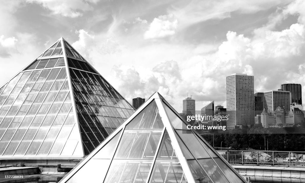 Skyline von Edmonton und Conservatory
