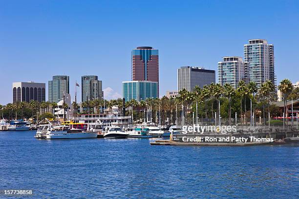 california coastline at long beach - downtown long beach california stock pictures, royalty-free photos & images