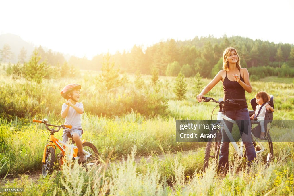 Family cycling