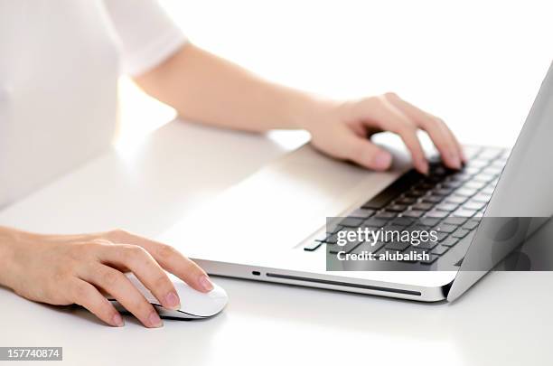 Someone Using A Keyboard 573 Female Hands Using Computer Mouse And Keyboard Stock Photos, High ...
