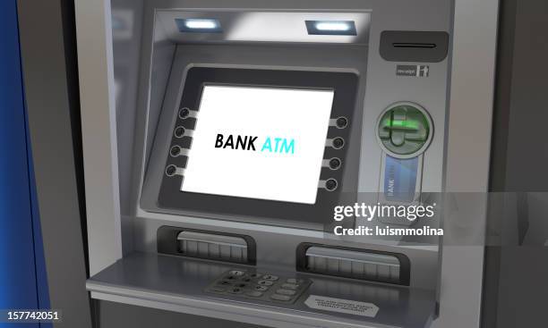 detailed image of an atm - atm machine screen stock pictures, royalty-free photos & images
