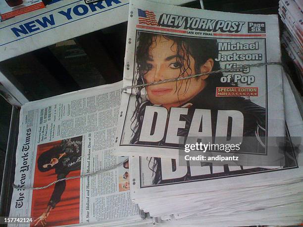 michael jackson dead - michael jackson death stock pictures, royalty-free photos & images