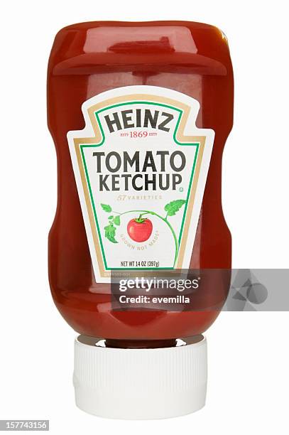 ketchup - tomatenketchup stockfoto's en -beelden