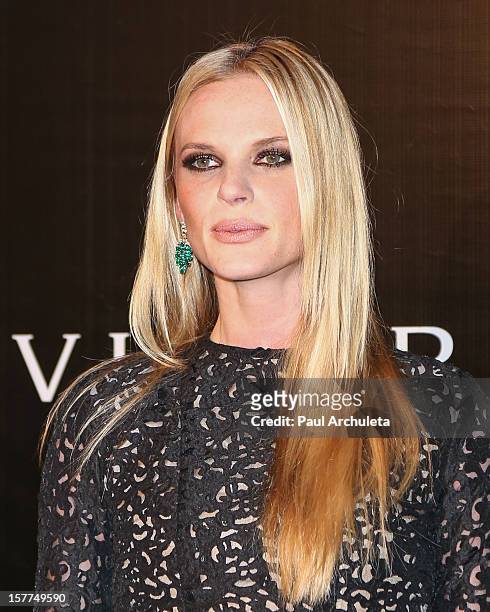 Fashion Model Anne V attends the Rodeo Drive Walk of Style honoring BVLGARI on December 5, 2012 in Beverly Hills, California.