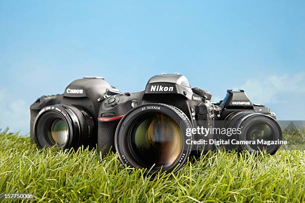 Canon 5D Mk3, Nikon D800 and Olympus OM-D E-M5, taken on April 18, 2012.
