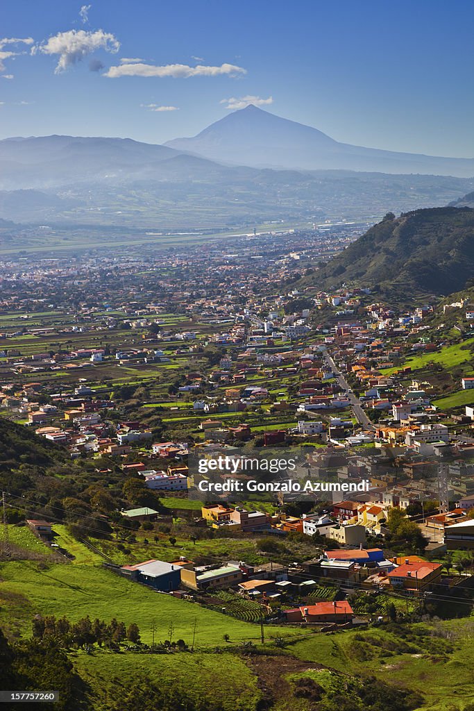 Anaga and Teide mountain in the background.