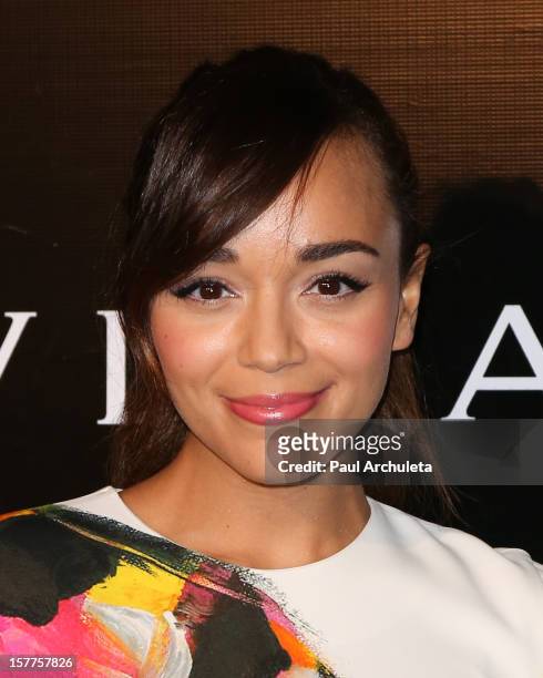 Actress Ashley Madekwe attends the Rodeo Drive Walk of Style honoring BVLGARI on December 5, 2012 in Beverly Hills, California.