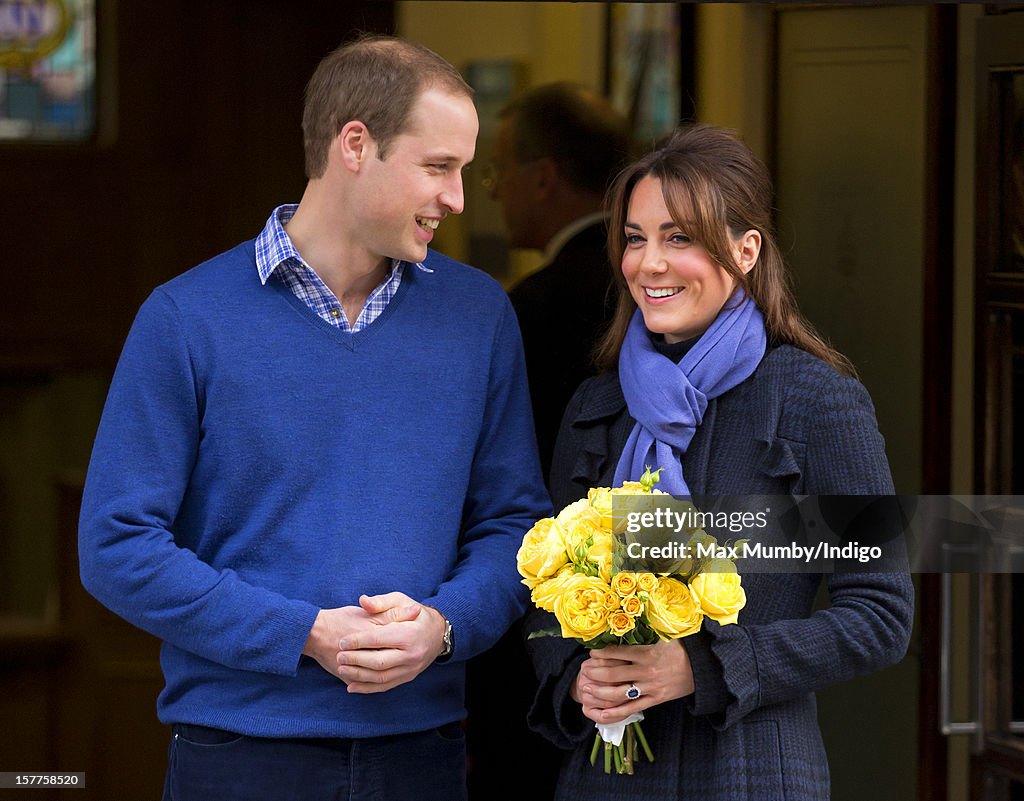 Duchess Of Cambridge Leaves The King Edward VII Hospital