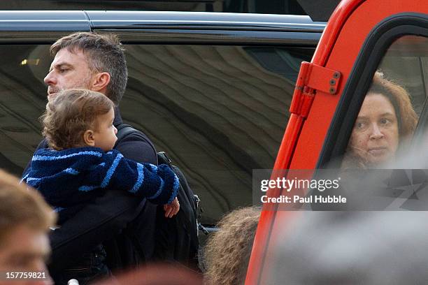 Actress Maya Rudolph and director Paul Thomas Anderson are sighted arriving at the 'Gare du Nord' train station on December 6, 2012 in Paris, France.