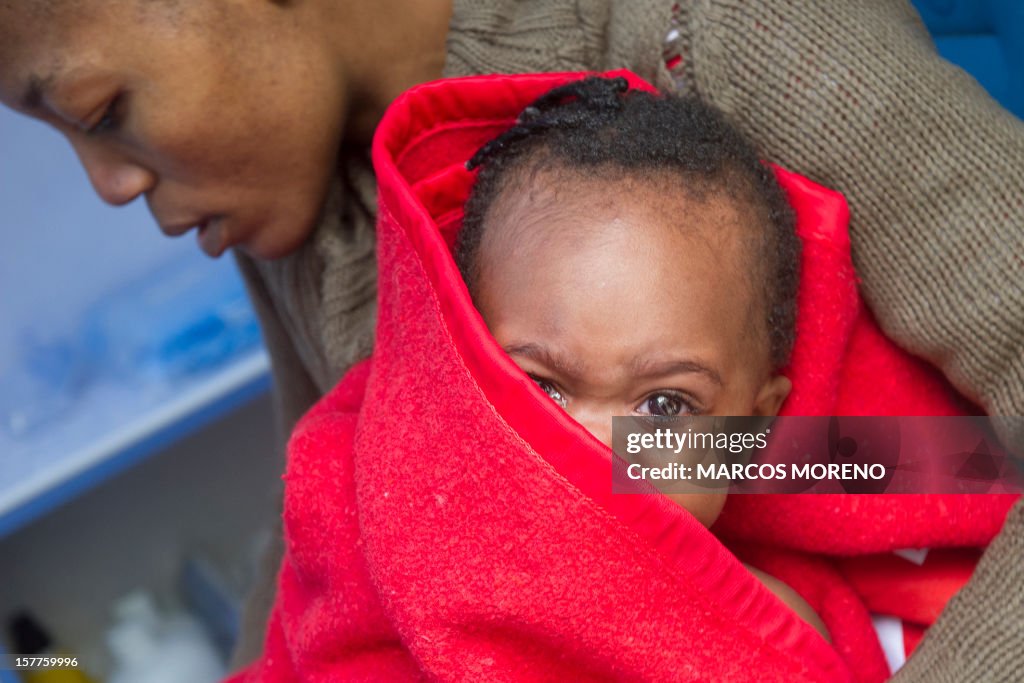 TOPSHOT-SPAIN-IMMIGRATION-SAHARA