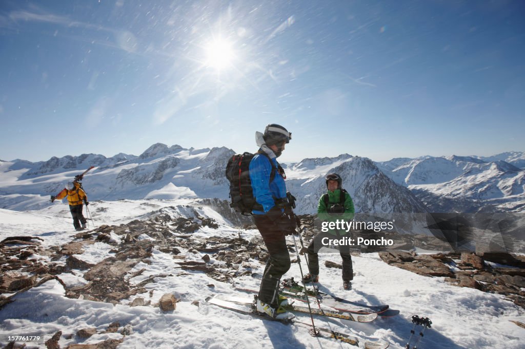 Group of Skier at Mountain Top