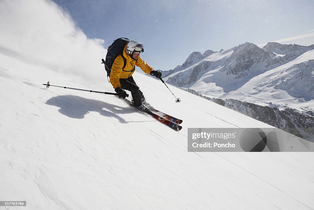 Skier downhill