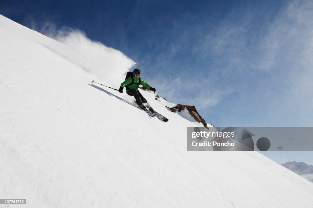 Skier downhill